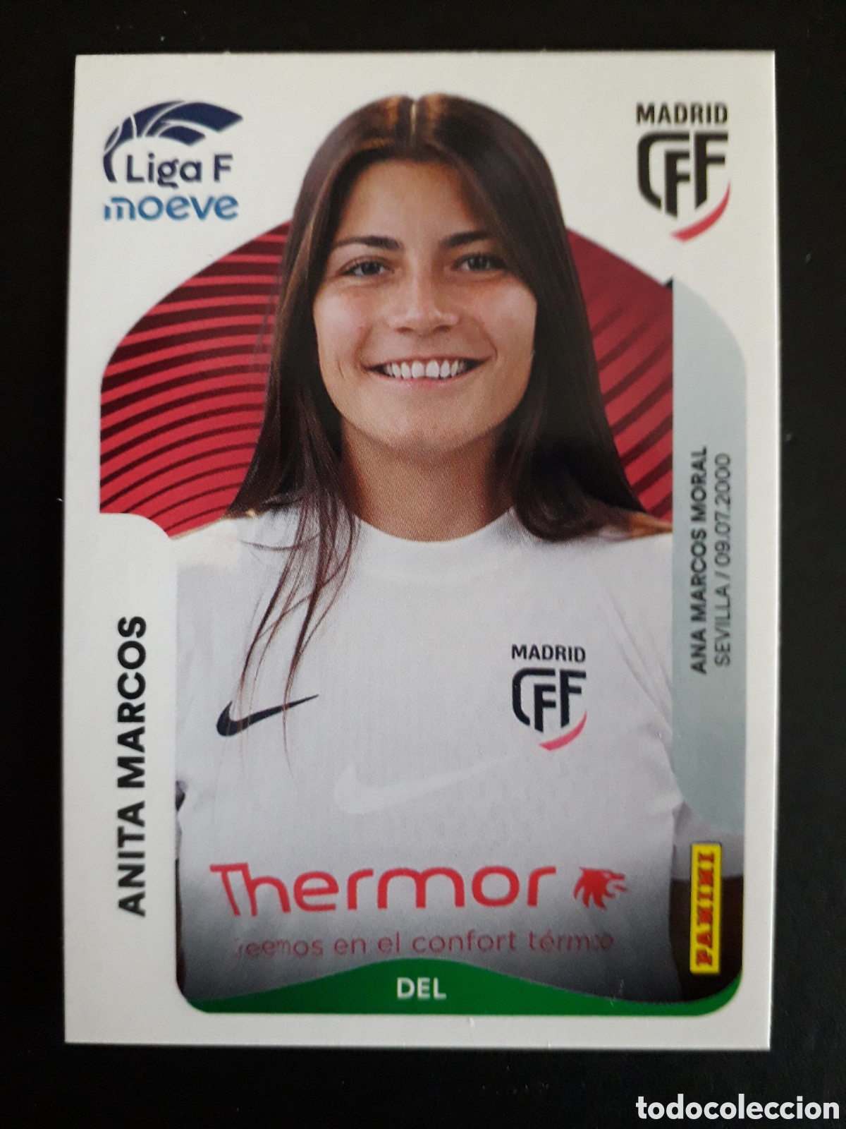 Fu&szlig;ball-Sticker: ANITA MARCOS MADRID CFF N&deg; 258 LIGA F FEMENINA 2025 2026 25 26 PANINI SIN PEGAR PEDIDO M&Iacute;NIMO 3&euro;