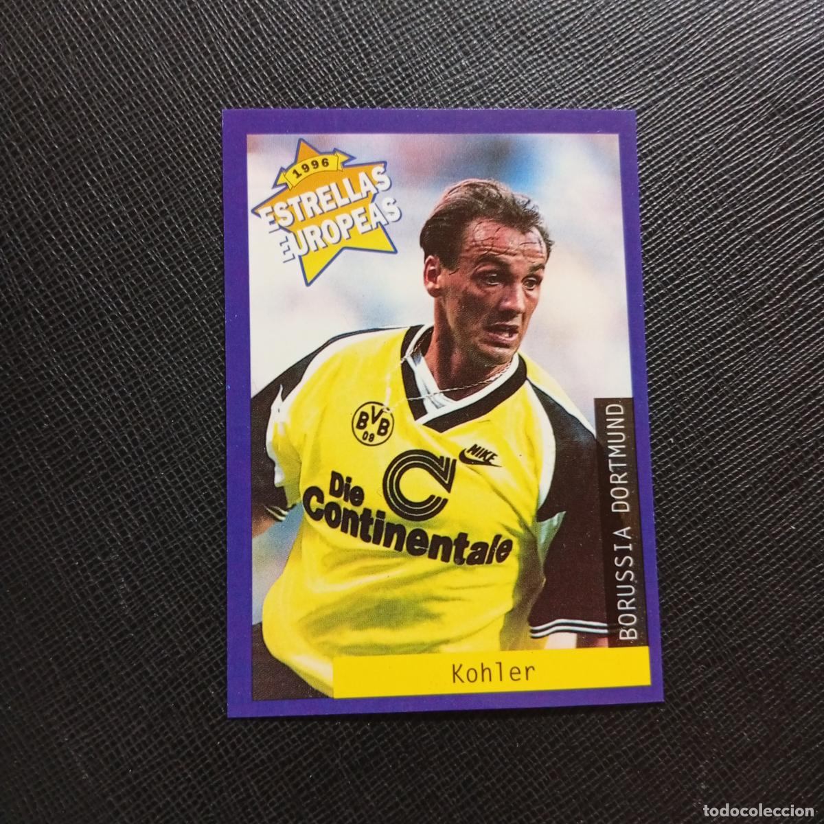 Fu&szlig;ball-Sticker: 19 KOHLER BORUSSIA DORTMUND PANINI ESTRELLAS EUROPEAS 1996 CROMO FUTBOL 96 - A193 PG109