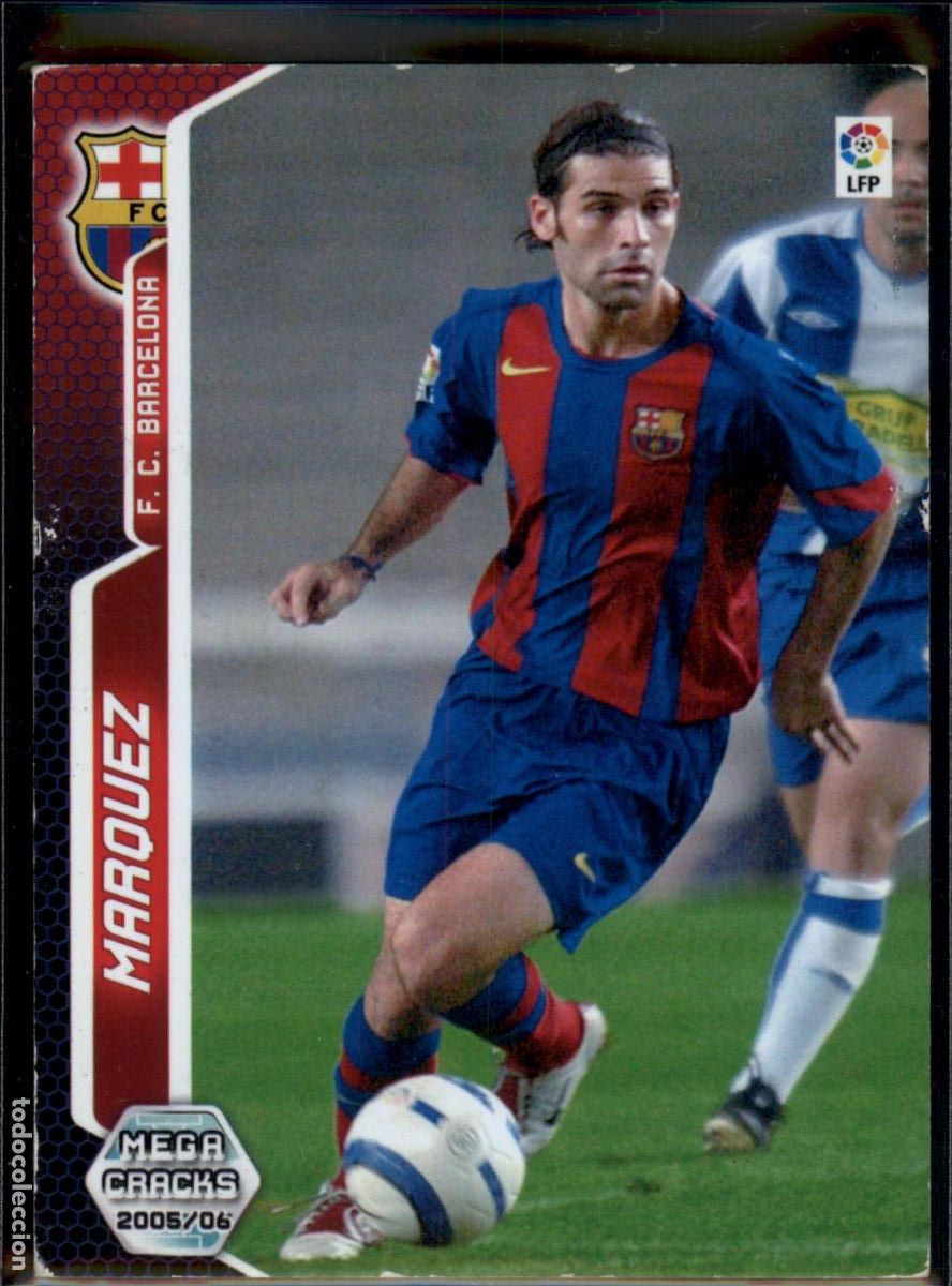 Fu&szlig;ball-Sticker: Rafa M&aacute;rquez N&ordm; 62 Bar&ccedil;a (Barcelona) LFP Megacracks 2005 2006 Panini 05 06