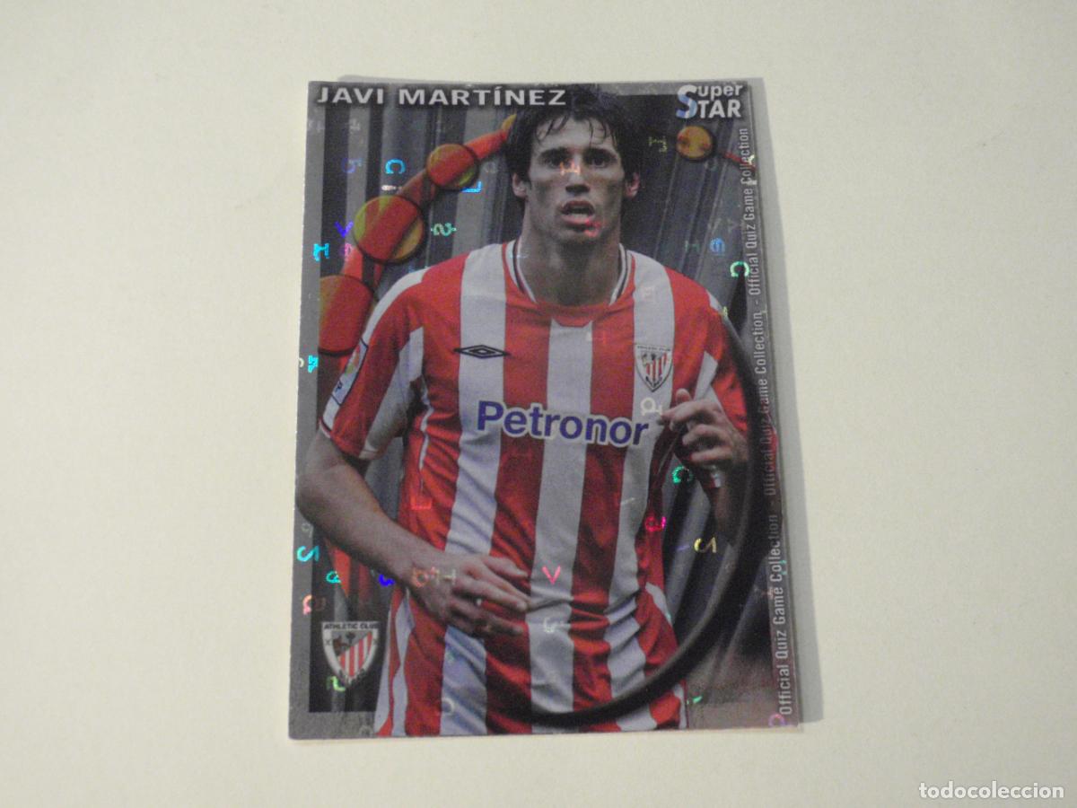 Cromos de f&uacute;tbol: 213 JAVI MART&Iacute;NEZ Athl&eacute;tic SUPERSTAR LETRAS. MUNDICROMO 2010 2011. LAS FICHAS QUIZ DE LA LIGA