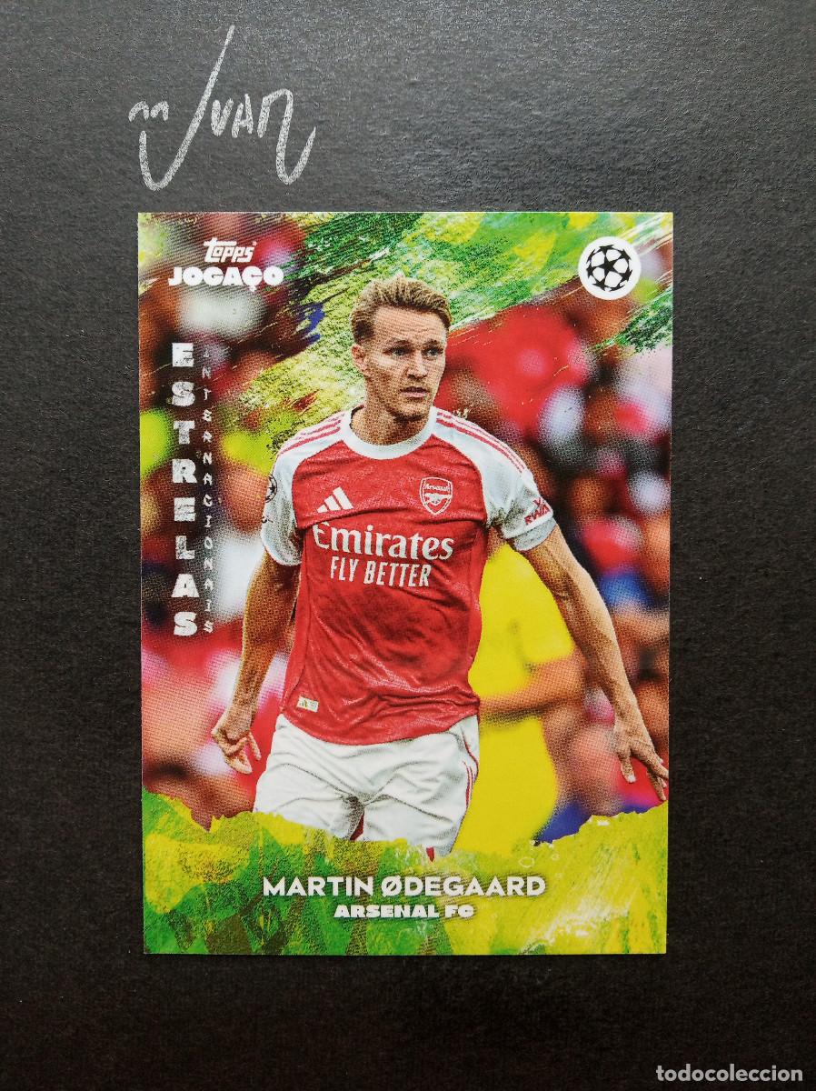 Fu&szlig;ball-Sticker: ESTRELAS INTERNACIONAIS ODEGAARD ARSENAL NORUEGA ⚽ TOPPS &reg; JOGA&Ccedil;O BRASIL 2025 2026 25 26 NUEVO