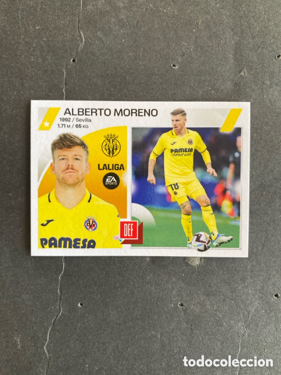 Cromos de f&uacute;tbol: Cromo liga 23/24 Villarreal N* 9