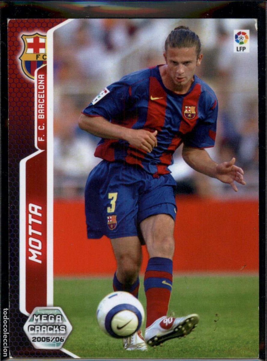 Figurine di Calcio: Thiago Motta N&ordm; 64 Bar&ccedil;a (Barcelona) LFP Megacracks 2005 2006 Panini 05 06