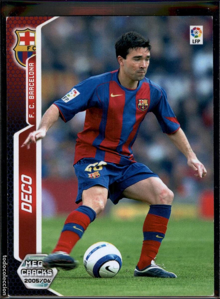 Figurine di Calcio: Deco N&ordm; 65 Bar&ccedil;a (Barcelona) LFP Megacracks 2005 2006 Panini 05 06