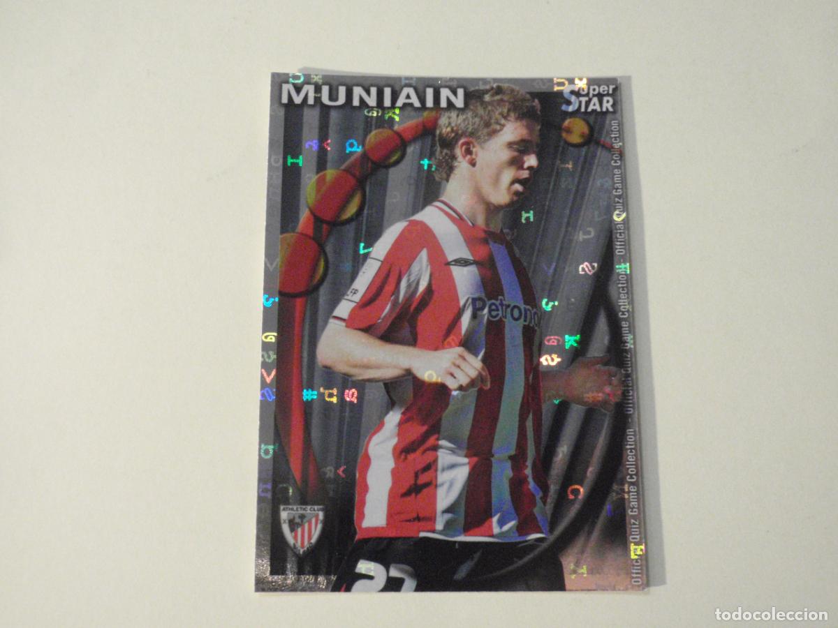Cromos de Futebol: 214 MUNIAIN Athl&eacute;tic SUPERSTAR LETRAS. MUNDICROMO 2010 2011. LAS FICHAS QUIZ DE LA LIGA 10 11