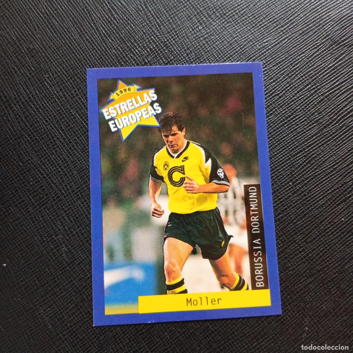 Figurine di Calcio: 18 MOLLER BORUSSIA DORTMUND PANINI ESTRELLAS EUROPEAS 1996 CROMO FUTBOL 96 - A193 PG145 B