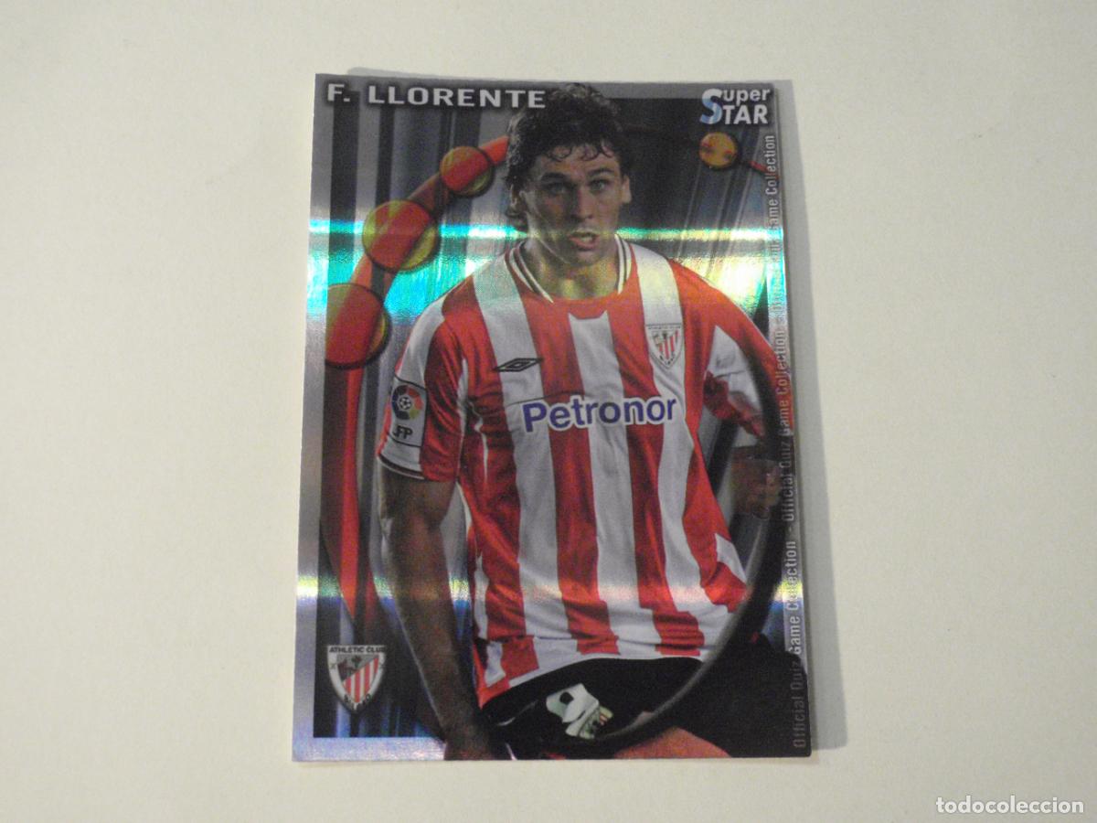 Cromos de f&uacute;tbol: 216 LLORENTE Athl&eacute;tic SUPERSTAR BRILLO HORIZONTAL. MUNDICROMO 2010 2011. LAS FICHAS QUIZ DE LA LIGA