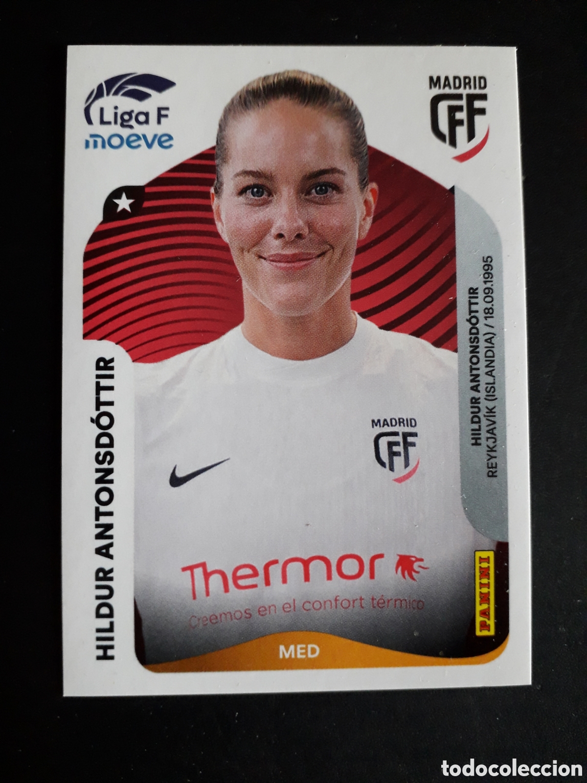 Cromos de f&uacute;tbol: HILDUR ANTONSD&Oacute;TTIR MADRID CFF N&deg; 251 LIGA F FEMENINA 2025 2026 25 26 PANINI SIN PEG PEDIDO M&Iacute;NIM 3&euro;