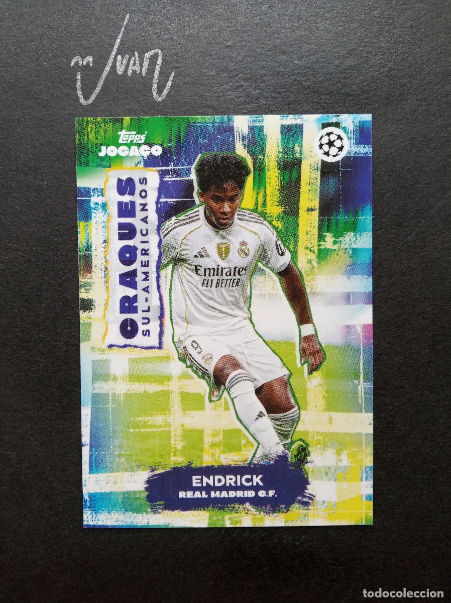 Cromos de f&uacute;tbol: CRAQUES SUL AMERICANOS ENDRICK REAL MADRID ⚽ TOPPS &reg; JOGA&Ccedil;O BRASIL 2025 2026 25 26 NUEVO