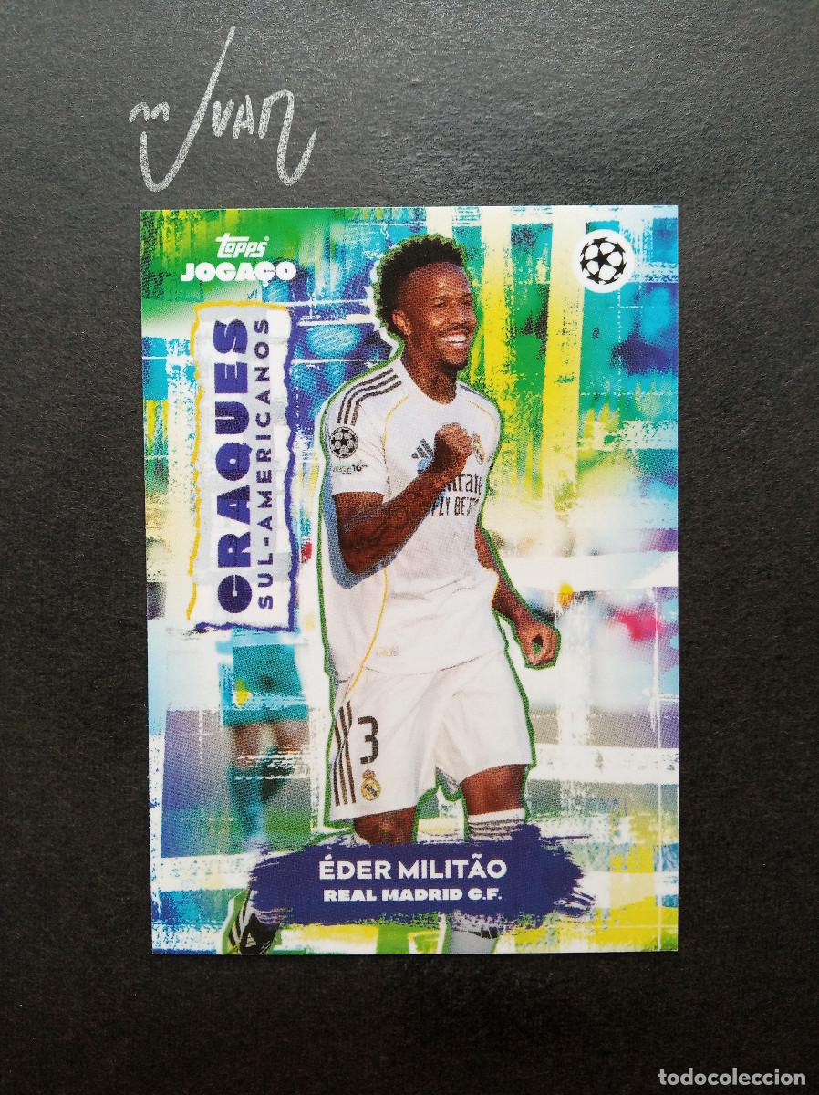 Cromos de f&uacute;tbol: CRAQUES SUL AMERICANOS EDER MILITAO REAL MADRID ⚽ TOPPS &reg; JOGA&Ccedil;O BRASIL 2025 2026 25 26 NUEVO