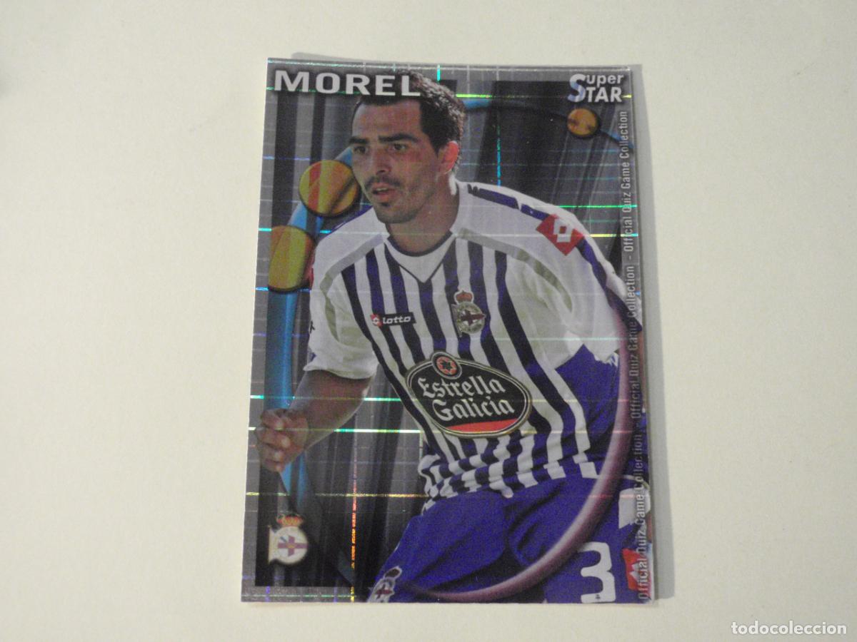 Football Stickers: 266 MOREL Deportivo SUPERSTAR CUADROS. MUNDICROMO 2010 2011. LAS FICHAS QUIZ DE LA LIGA 10 11