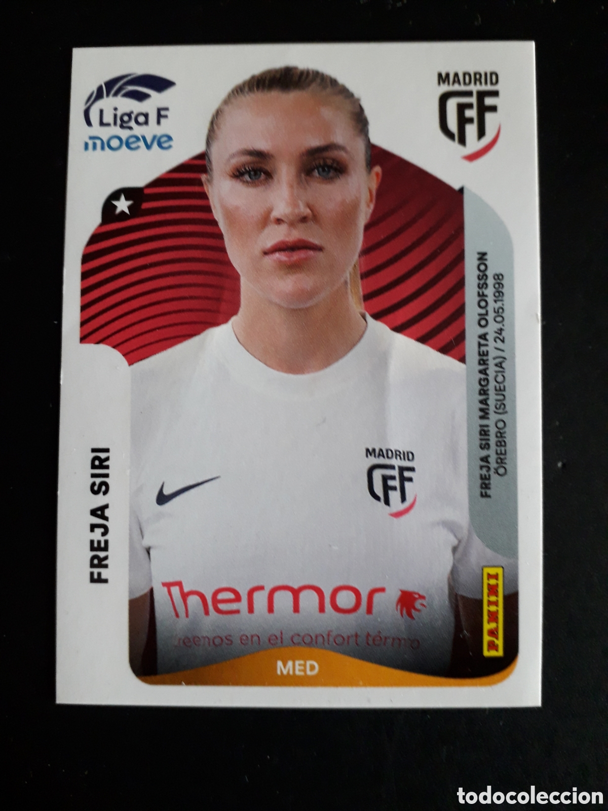 Football Stickers: FREJA SIRI MADRID CFF N&deg; 252 LIGA F FEMENINA 2025 2026 25 26 PANINI SIN PEGAR PEDIDO M&Iacute;NIMO 3&euro;