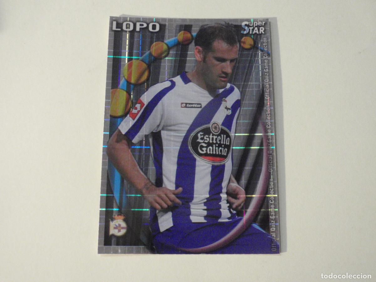 Cromos de f&uacute;tbol: 267 LOPO Deportivo SUPERSTAR LETRAS. MUNDICROMO 2010 2011. LAS FICHAS QUIZ DE LA LIGA 10 11