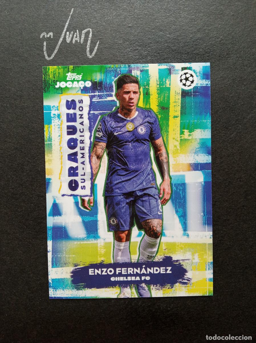 Cromos de f&uacute;tbol: CRAQUES SUL AMERICANOS ENZO FERNANDEZ CHELSEA ARGENTINA⚽ TOPPS &reg; JOGA&Ccedil;O BRASIL 2025 2026 25 26 NUEVO