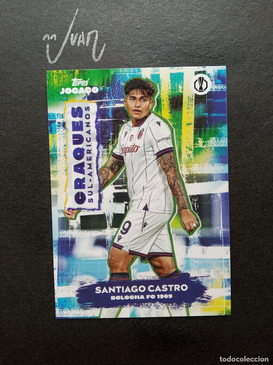 Cromos de f&uacute;tbol: CRAQUES SUL AMERICANOS SANTIAGO CASTRO BOLOGNA ⚽ TOPPS &reg; JOGA&Ccedil;O BRASIL 2025 2026 25 26 NUEVO