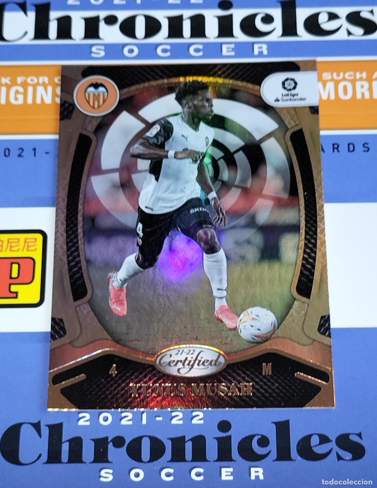 Cromos de f&uacute;tbol: N&ordm; 169 YUNUS MUSAH VALENCIA CARD CHRONICLES LA LIGA SOCCER 2021 2022 21 22 PANINI