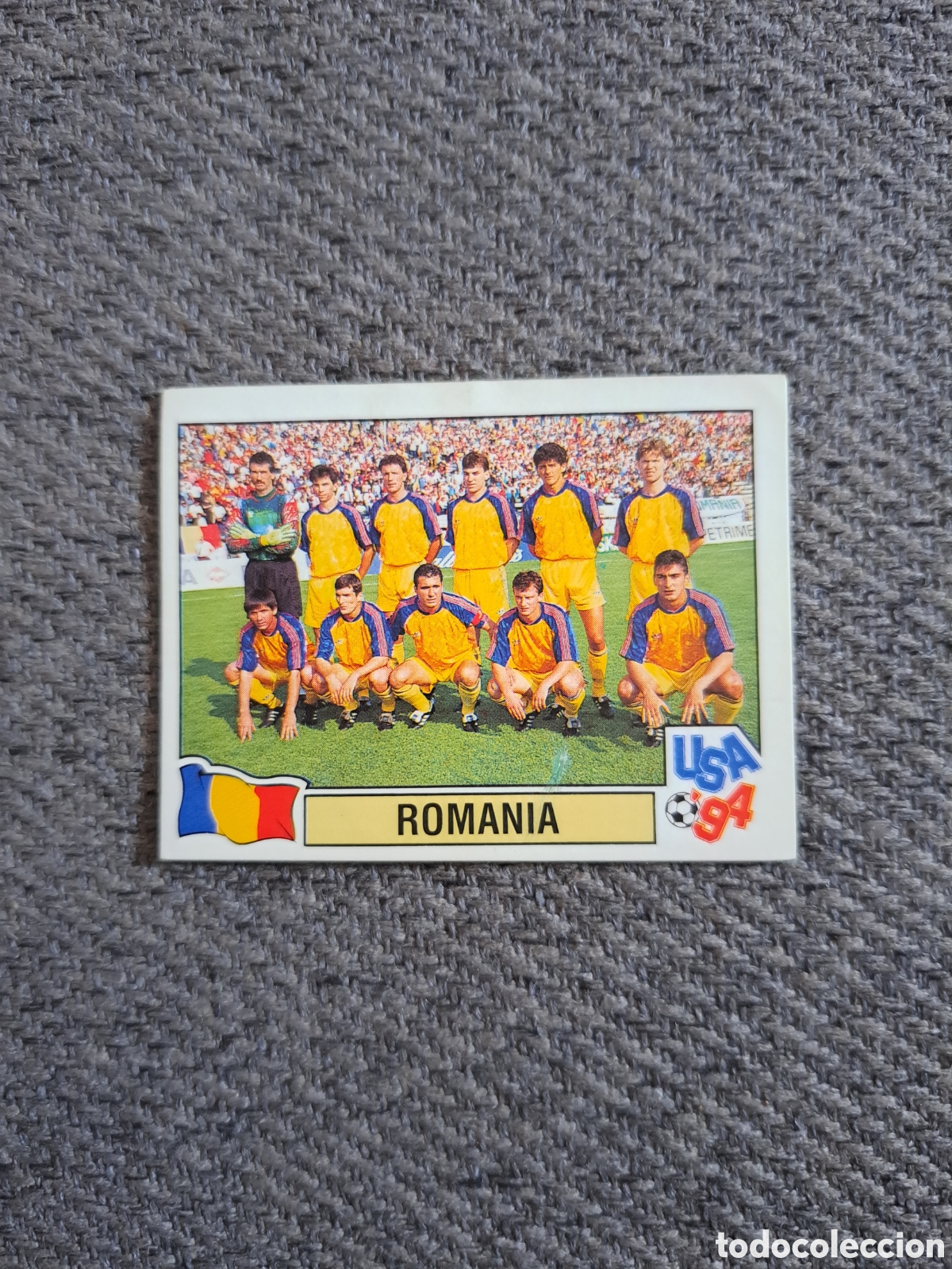 Cromos de f&uacute;tbol: Romania (Ruman&iacute;a). Plantilla. N&deg;86. Panini Mundial USA 94