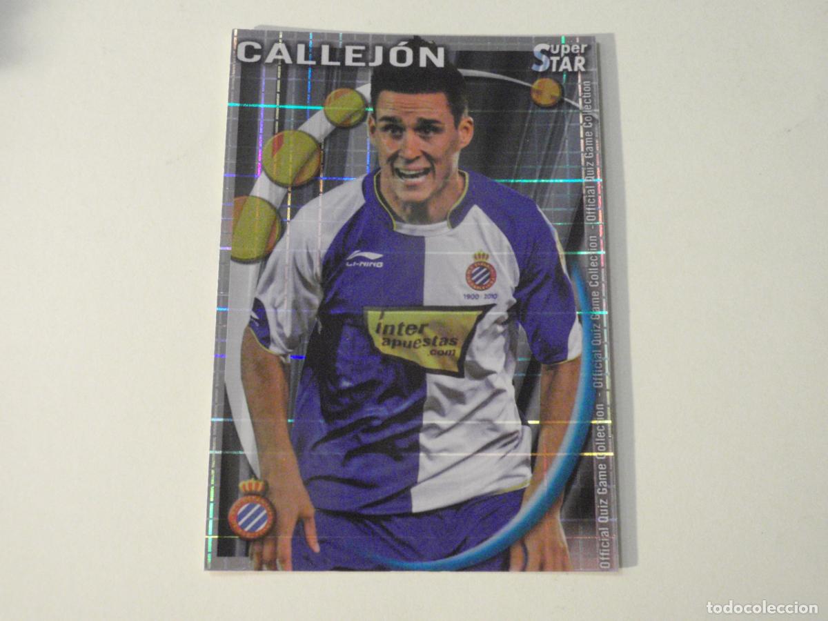 Cromos de f&uacute;tbol: 295 CALLEJ&Oacute;N Espanyol SUPERSTAR CUADROS. MUNDICROMO 2010 2011 LAS FICHAS QUIZ DE LA LIGA 10 11