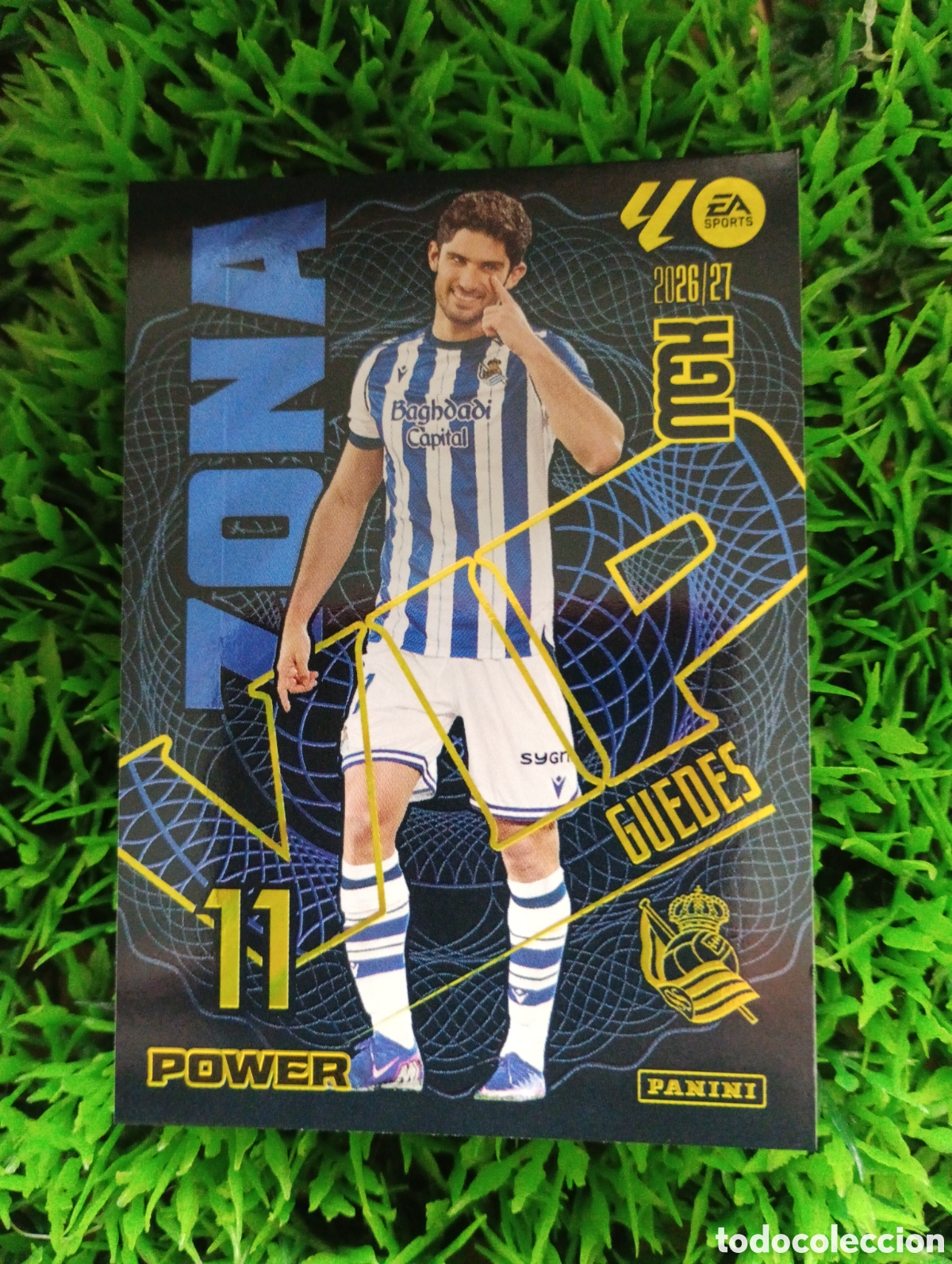 Cromos de f&uacute;tbol: Guedes Real Sociedad ZONA VIP POWER Megacracks 26-27 # 395 P
