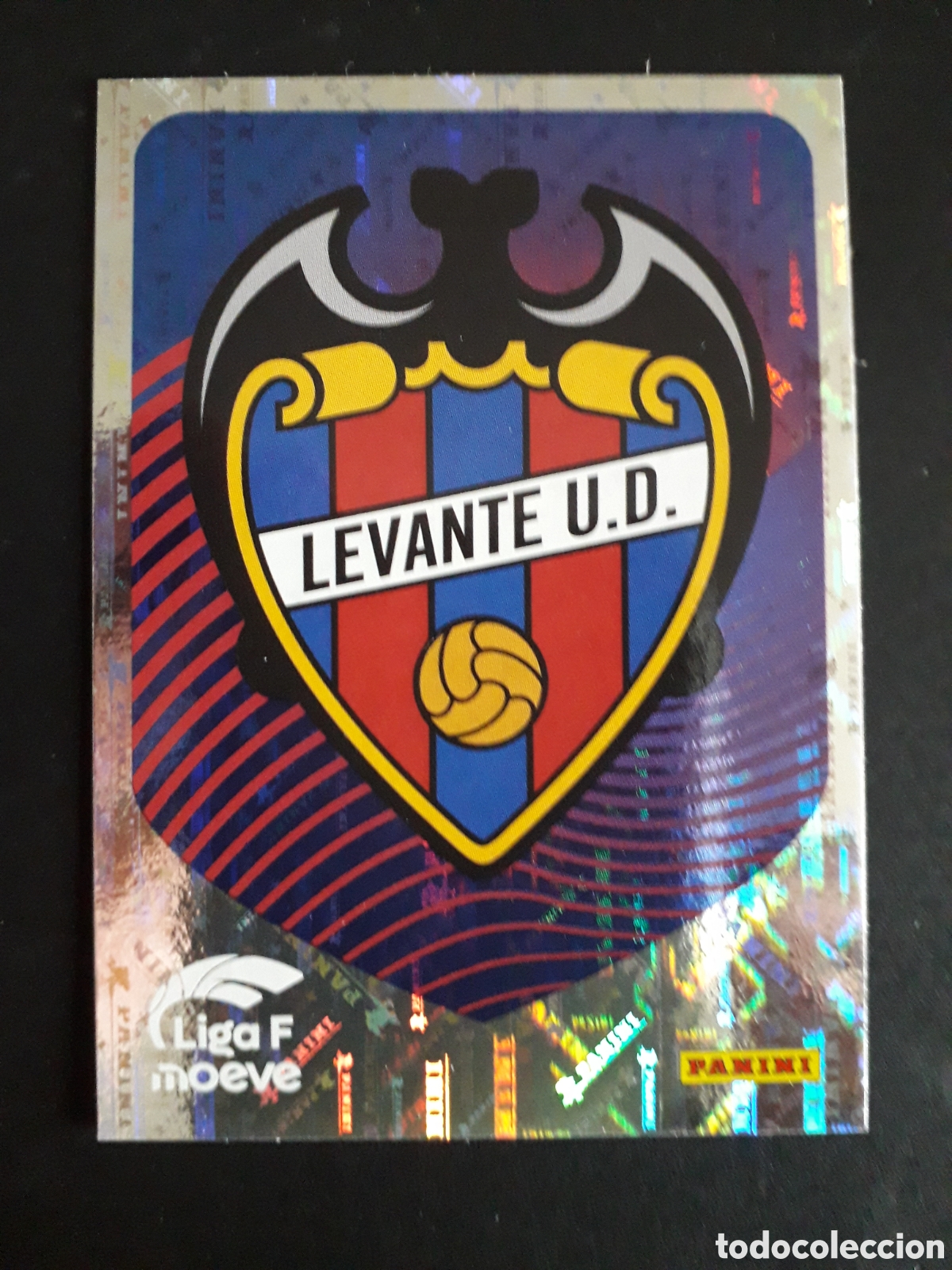Cromos de f&uacute;tbol: ESCUDO LEVANTE N&deg; 222 LIGA F FEMENINA 2025 2026 25 26 PANINI SIN PEGAR PEDIDO M&Iacute;NIMO 3&euro;