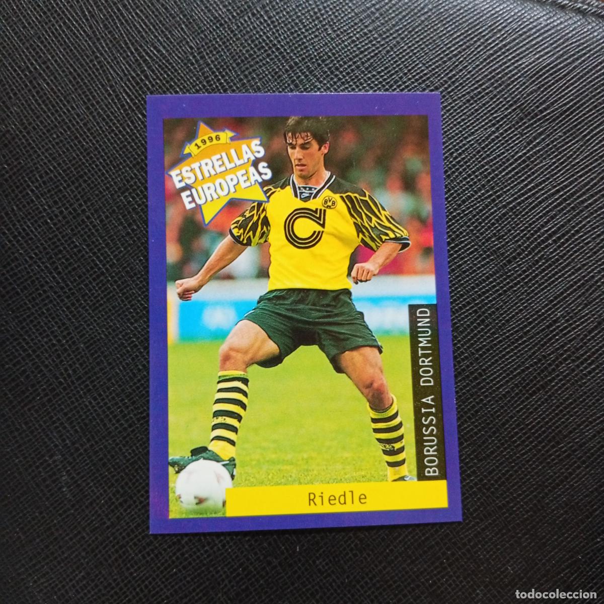 Cromos de f&uacute;tbol: 21 RIEDLE BORUSSIA DORTMUND PANINI ESTRELLAS EUROPEAS 1996 CROMO FUTBOL 96 - A33 PG2