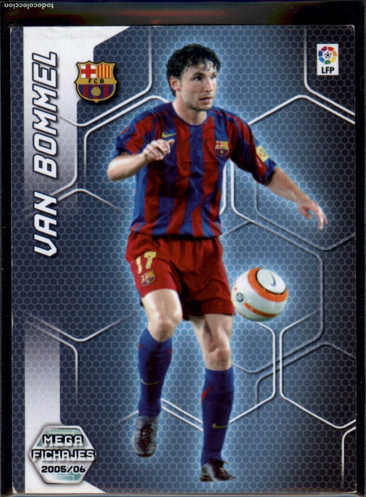 Cromos de f&uacute;tbol: Van Bommel Mega Fichajes N&ordm; 503 Bar&ccedil;a (Barcelona) LFP Megacracks 2005 2006 Panini 05 06