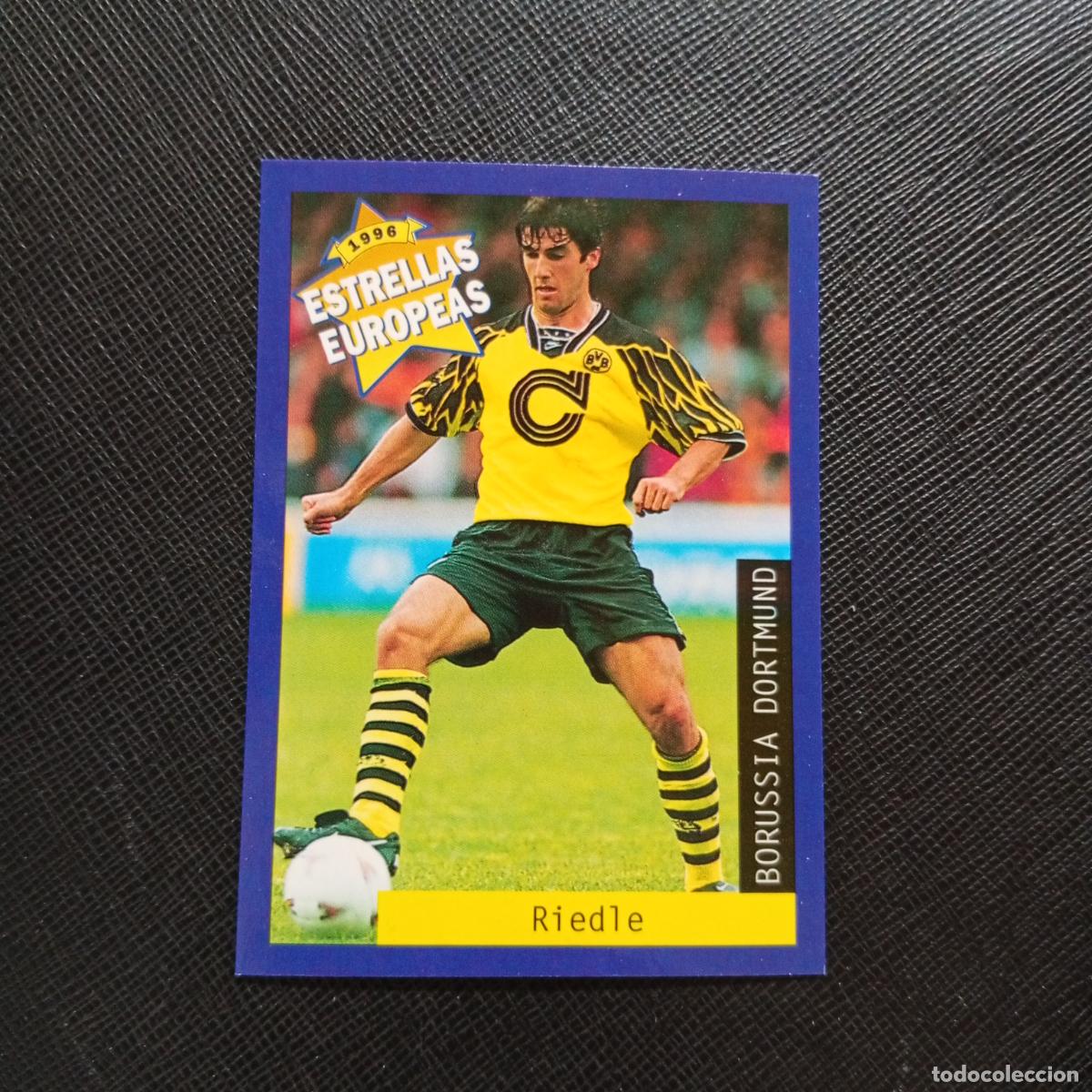 Cromos de f&uacute;tbol: 21 RIEDLE BORUSSIA DORTMUND PANINI ESTRELLAS EUROPEAS 1996 CROMO FUTBOL 96 - A33 PG1