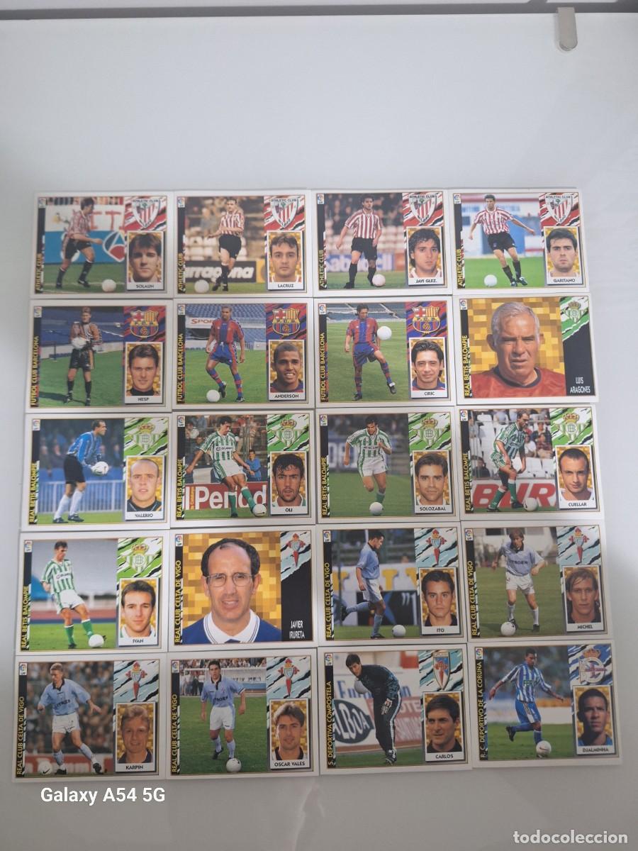 Cromos de f&uacute;tbol: LOTE 80 COLOCAS DIFERENTES ESTE 1997 1998 97 98