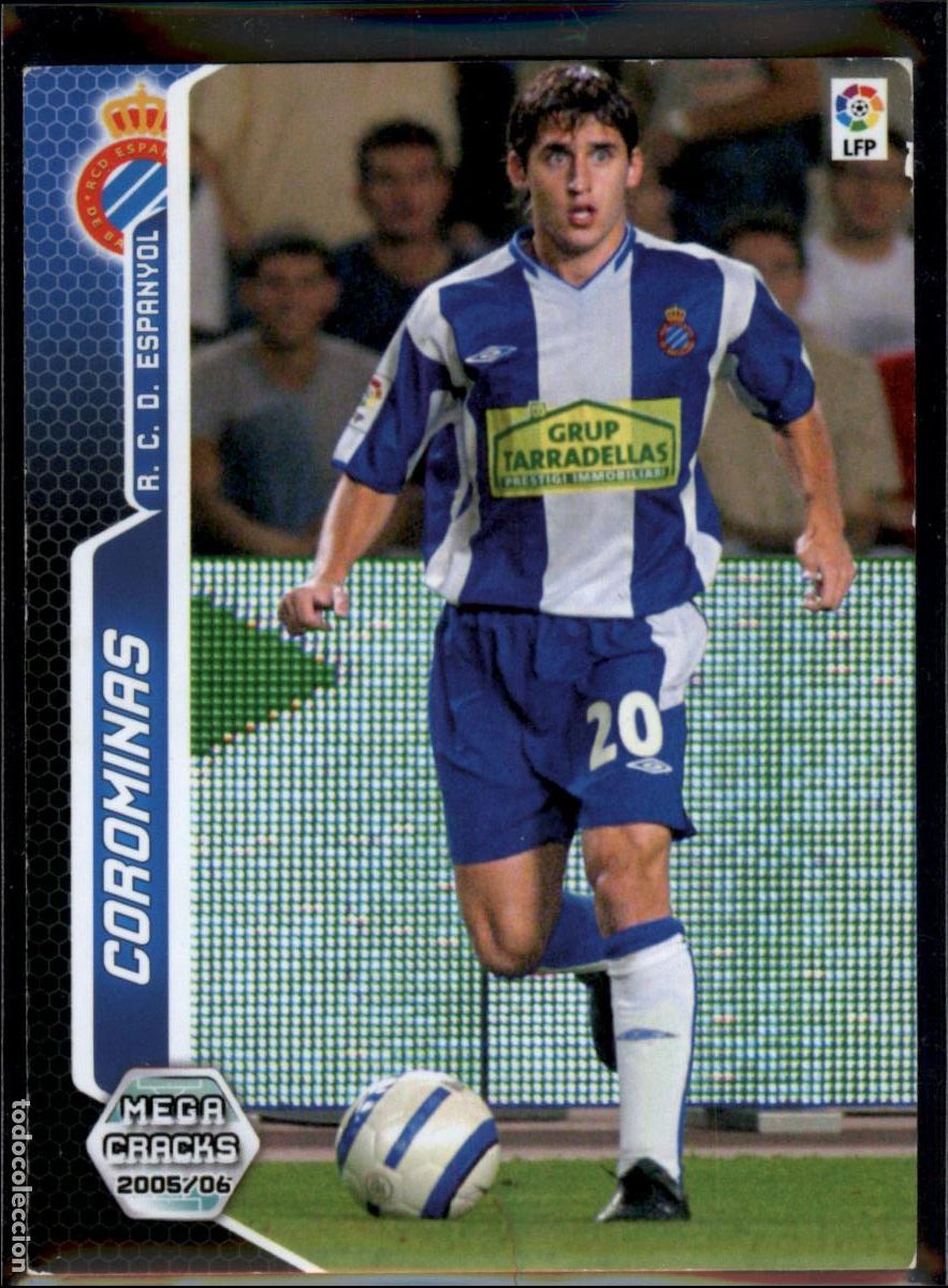 Cromos de f&uacute;tbol: Corominas N&ordm; 159 RCD Espanyol LFP Megacracks 2005 2006 Panini 05 06