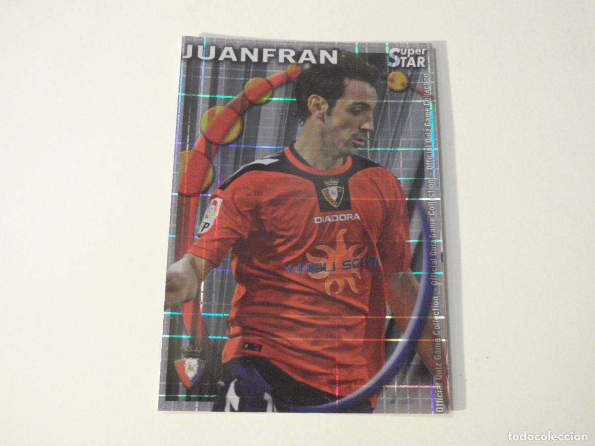 Cromos de f&uacute;tbol: 320 JUANFRAN Osasuna SUPERSTAR CUADROS. MUNDICROMO 2010 2011 LAS FICHAS QUIZ DE LA LIGA 10 11