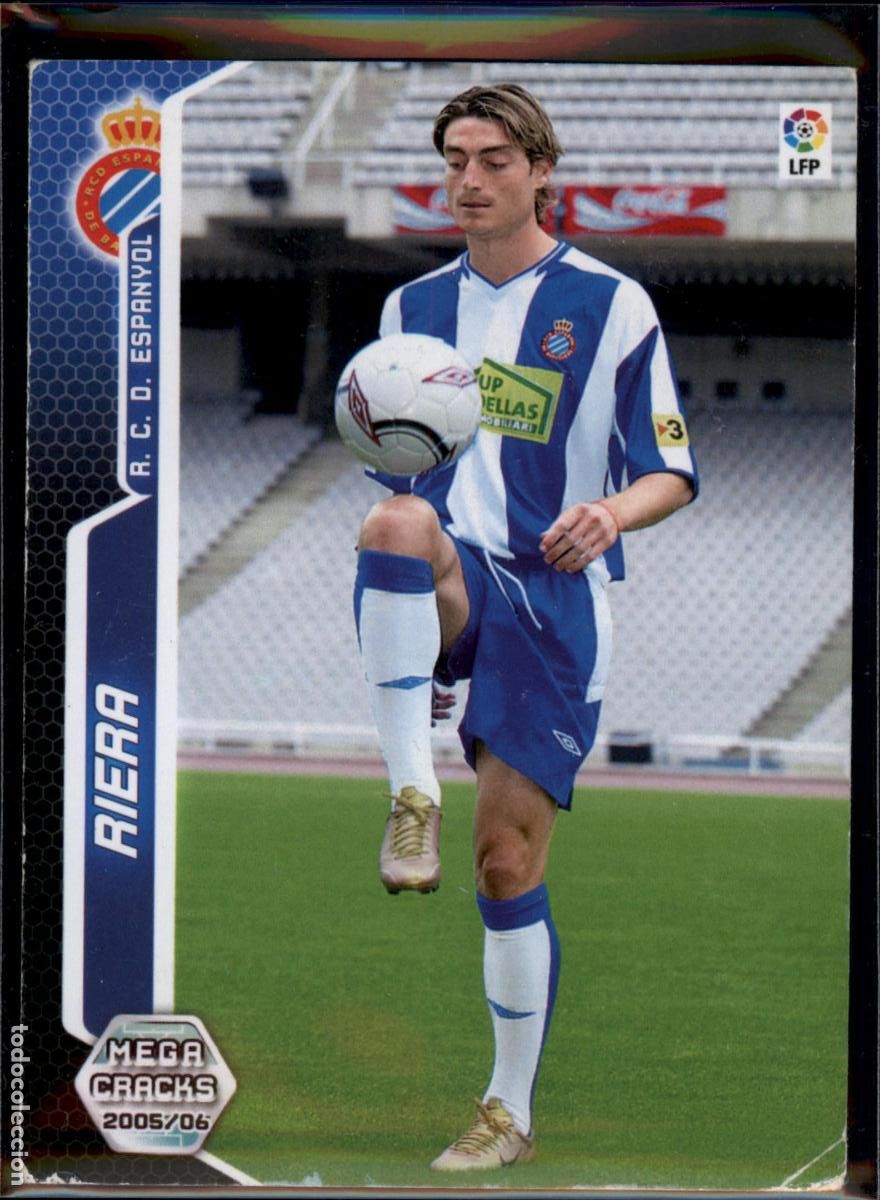 Cromos de f&uacute;tbol: Albert Riera Nuevo Fichaje N&ordm; 450 RCD Espanyol LFP Megacracks 2005 2006 Panini 05 06
