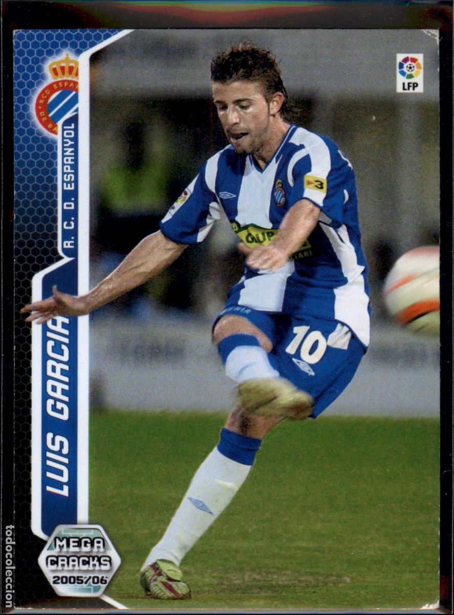 Cromos de f&uacute;tbol: Luis Garc&iacute;a Nuevo Fichaje N&ordm; 495 RCD Espanyol LFP Megacracks 2005 2006 Panini 05 06