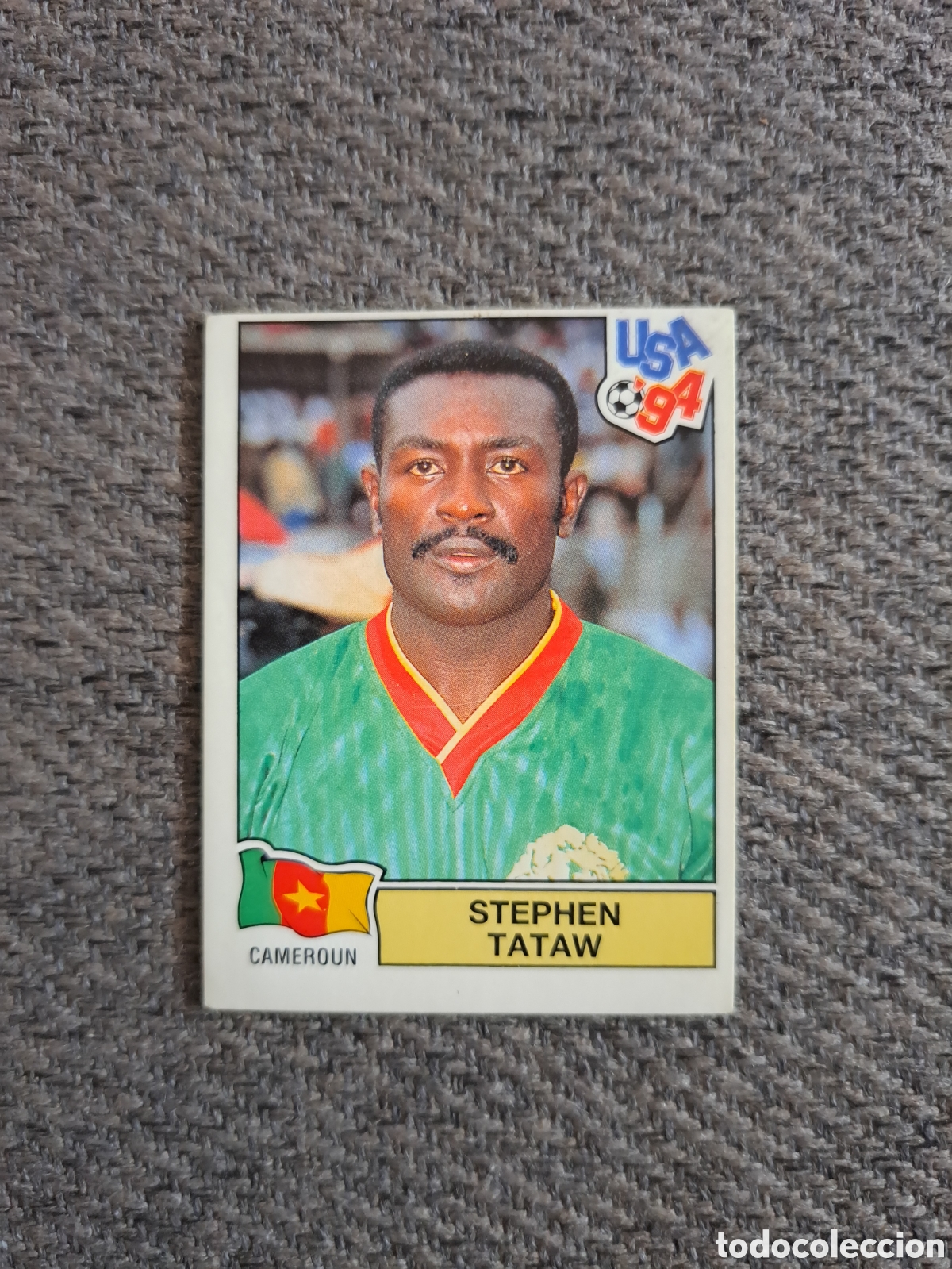 Cromos de f&uacute;tbol: Tataw. N&deg;136. Camer&uacute;n. Panini Mundial USA 94