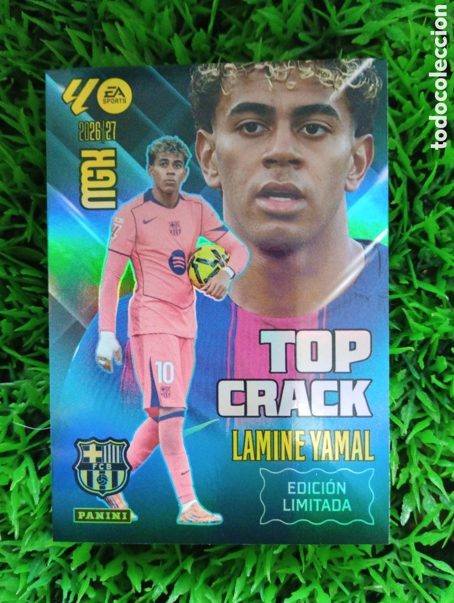 Cromos de f&uacute;tbol: Lamine Yamal Barcelona LIMITADA Megacracks 26-27