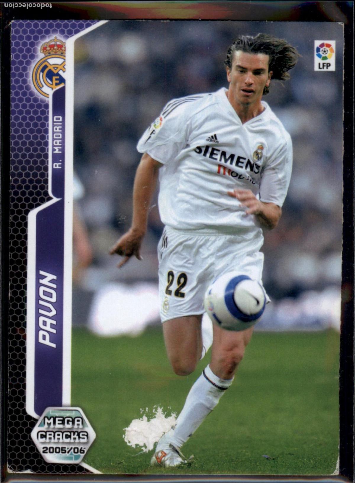 Cromos de f&uacute;tbol: Pav&oacute;n N&ordm; 186 Real Madrid LFP Megacracks 2005 2006 Panini 05 06