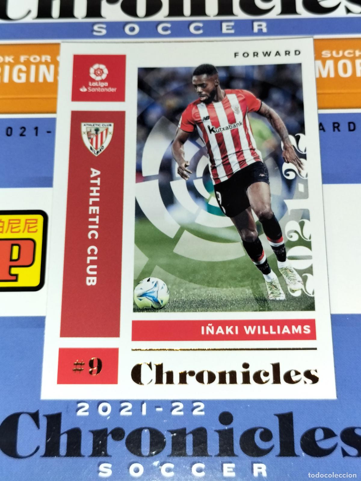 Cromos de f&uacute;tbol: N&ordm; 1 I&Ntilde;AKI WILLIAMS ATHLETIC CLUB BILBAO CARD CHRONICLES LA LIGA SOCCER 2021 2022 21 22 PANINI