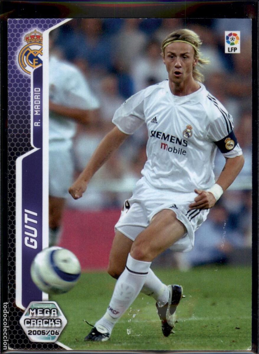Cromos de f&uacute;tbol: Guti N&ordm; 191 Real Madrid LFP Megacracks 2005 2006 Panini 05 06