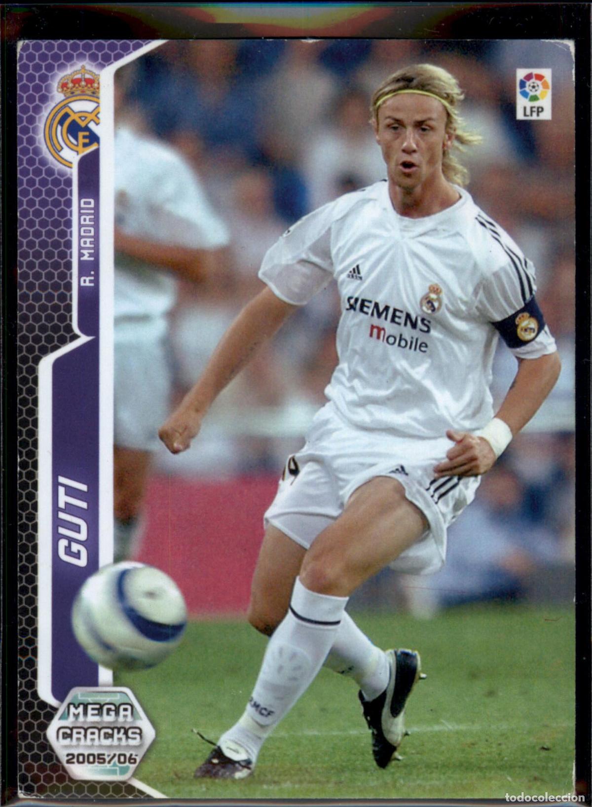 Cromos de f&uacute;tbol: Guti N&ordm; 191 Real Madrid LFP Megacracks 2005 2006 Panini 05 06