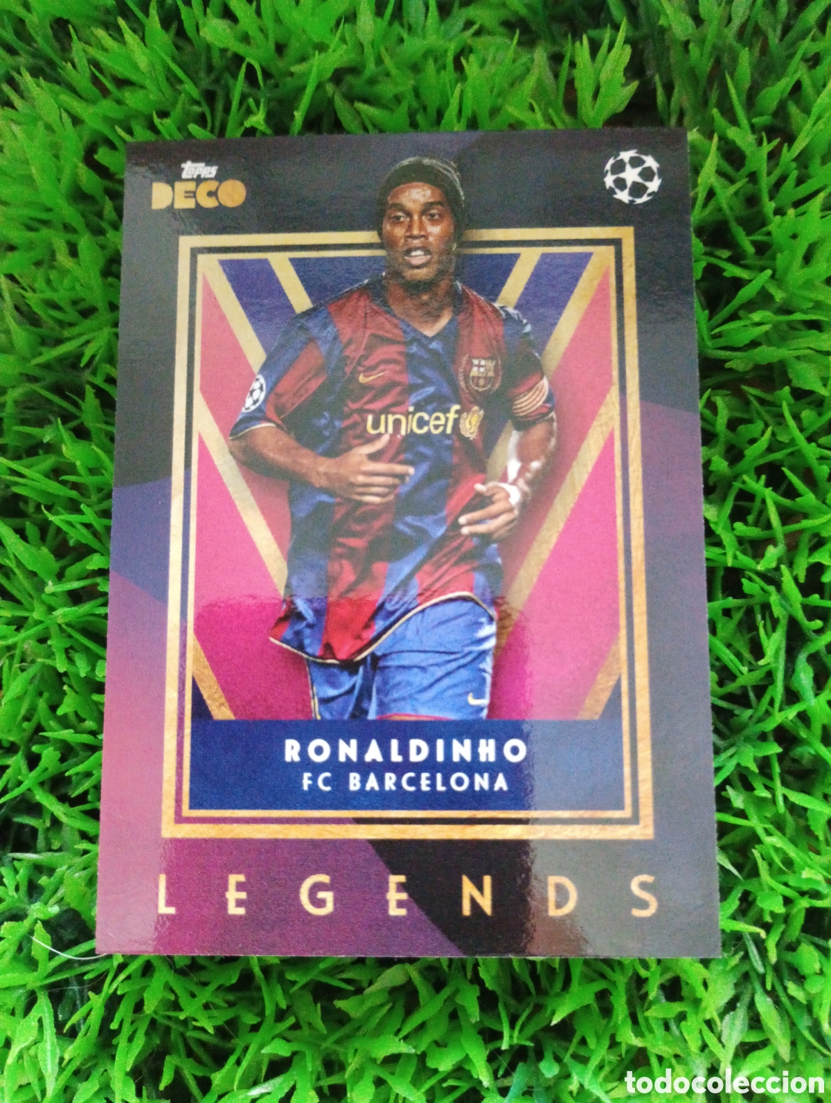 Cromos de f&uacute;tbol: Ronaldinho Barcelona Topps Deco LEGENDS 23-24