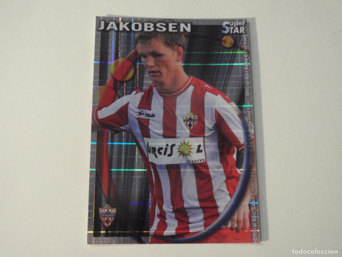 Cromos de f&uacute;tbol: 348 JAKOBSEN Almer&iacute;a SUPERSTAR CUADROS. MUNDICROMO 2010 2011 LAS FICHAS QUIZ DE LA LIGA 10 11