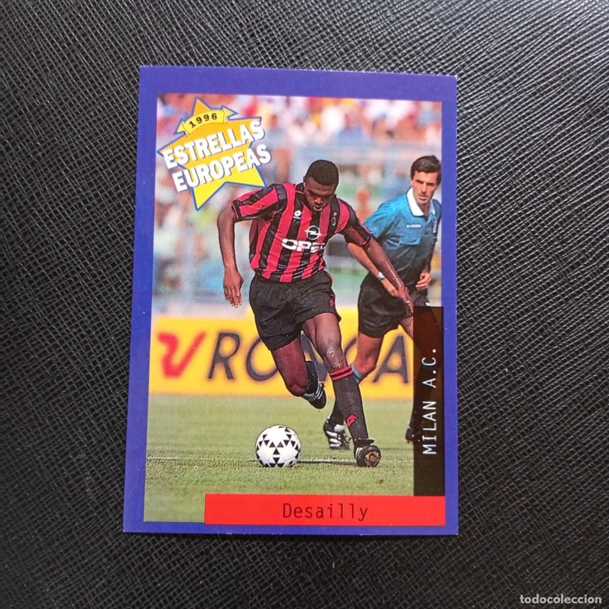 Cromos de f&uacute;tbol: 96 DESAILLY MILAN PANINI ESTRELLAS EUROPEAS 1996 CROMO FUTBOL 96 - A33 PG1