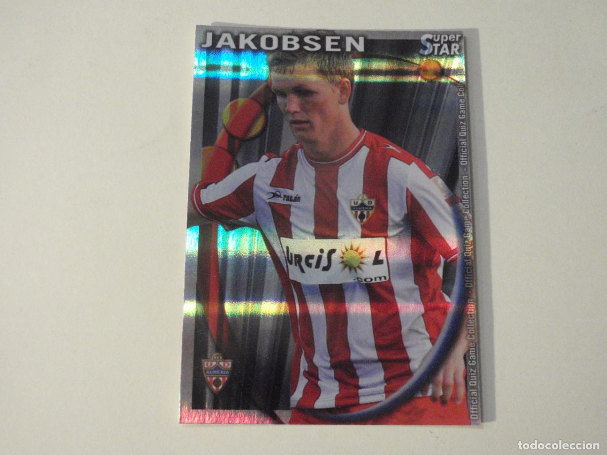 Cromos de f&uacute;tbol: 348 JAKOBSEN Almer&iacute;a SUPERSTAR BRILLO HORIZONTAL. MUNDICROMO 2010 2011 LAS FICHAS QUIZ DE LA LIGA
