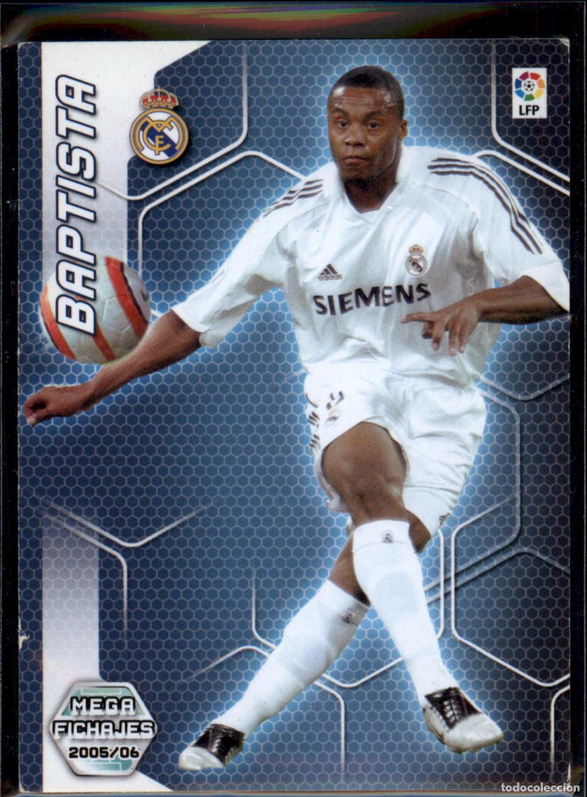 Cromos de f&uacute;tbol: Baptista Mega Fichajes N&ordm; 496 Real Madrid La Liga LFP Megacracks 2005 2006 Panini 05 06