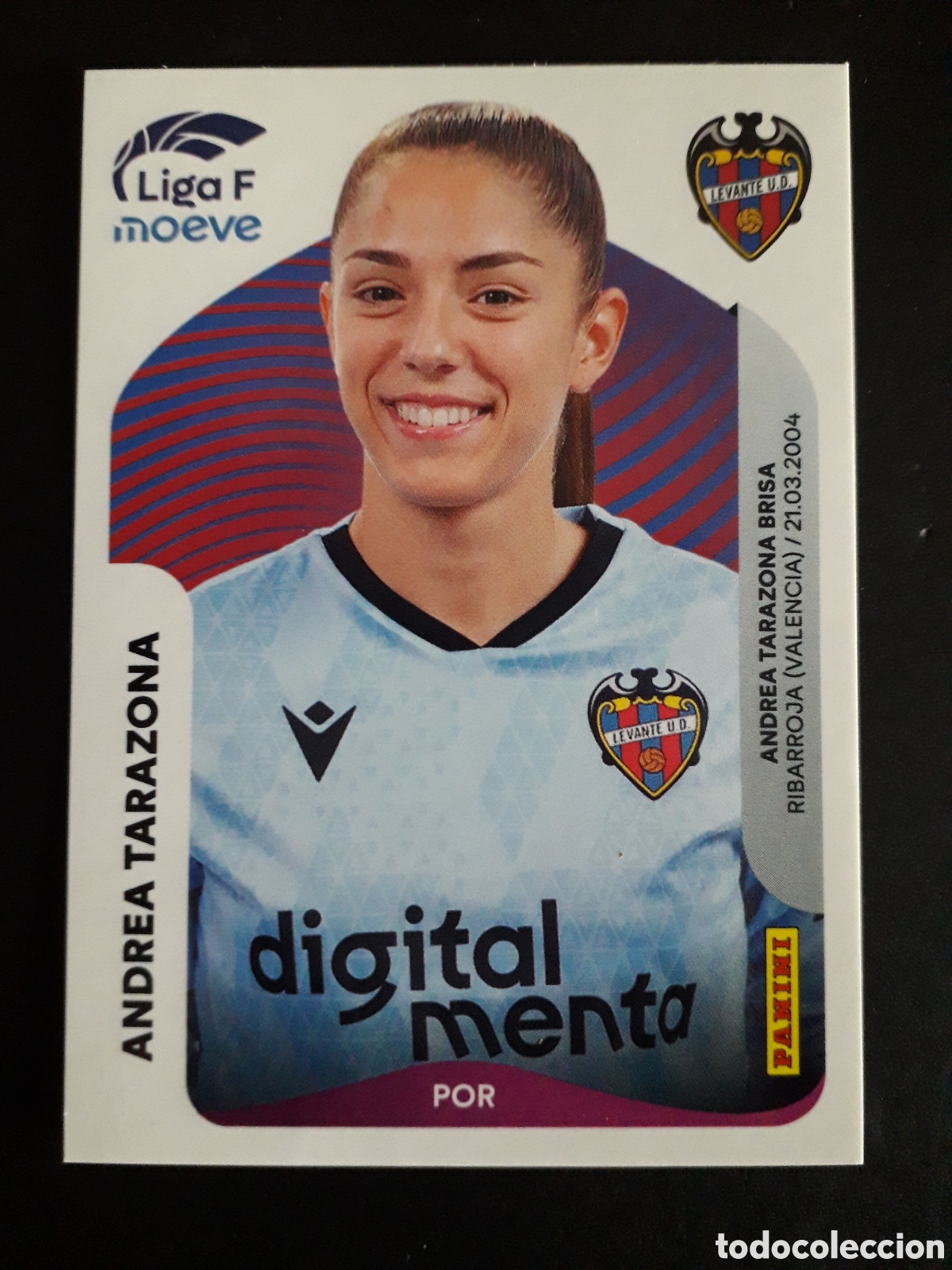 Figurine di Calcio: ANDREA TARAZONA LEVANTE N&deg; 225 LIGA F FEMENINA 2025 2026 25 26 PANINI SIN PEGAR PEDIDO M&Iacute;NIMO 3&euro;