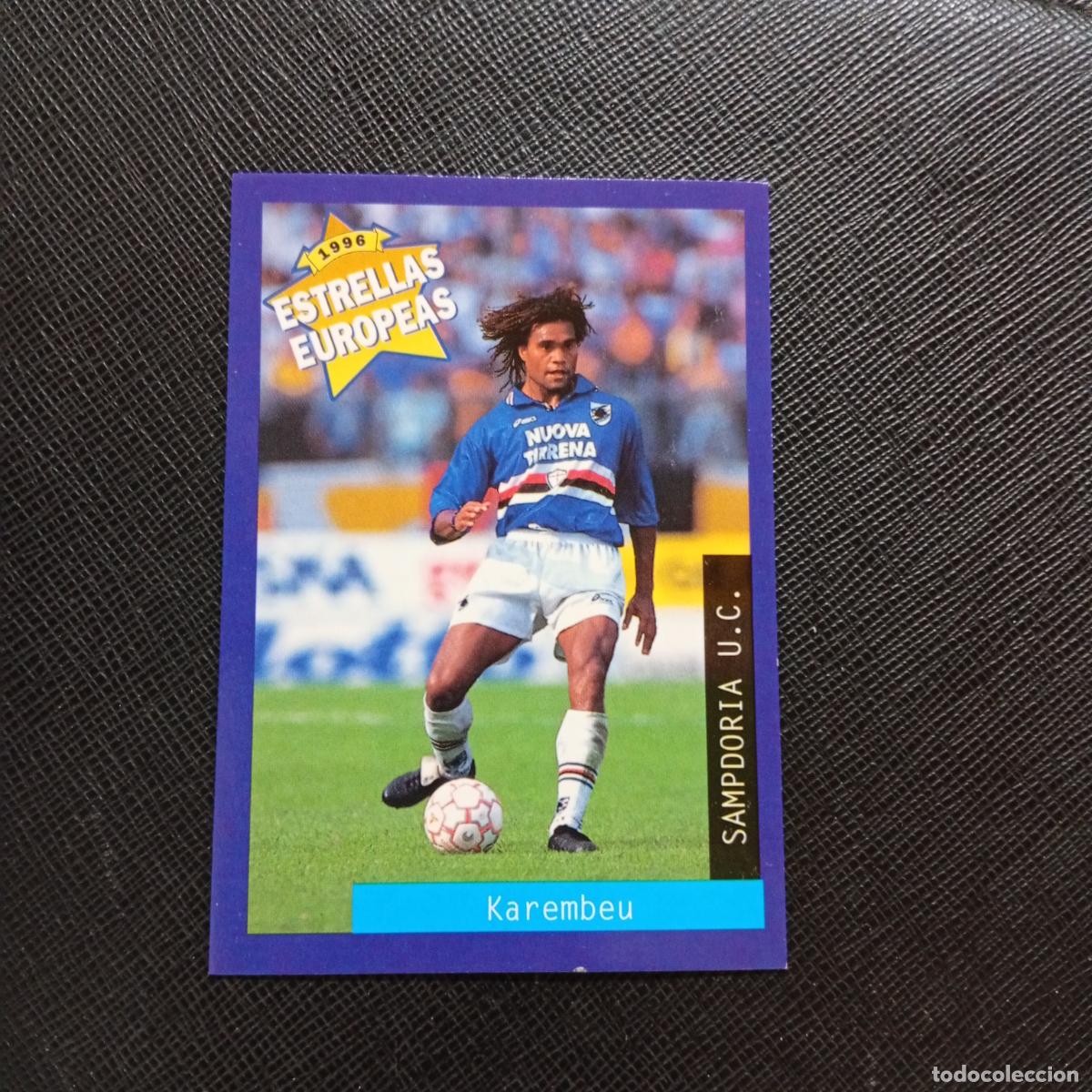 Figurine di Calcio: 105 KAREMBEU SAMPDORIA PANINI ESTRELLAS EUROPEAS 1996 CROMO FUTBOL 96 - A33 PG3