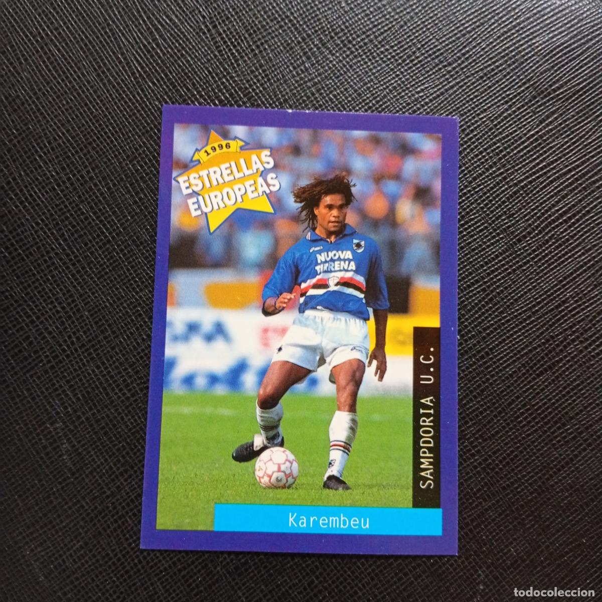 Figurine di Calcio: 105 KAREMBEU SAMPDORIA PANINI ESTRELLAS EUROPEAS 1996 CROMO FUTBOL 96 - A33 PG4