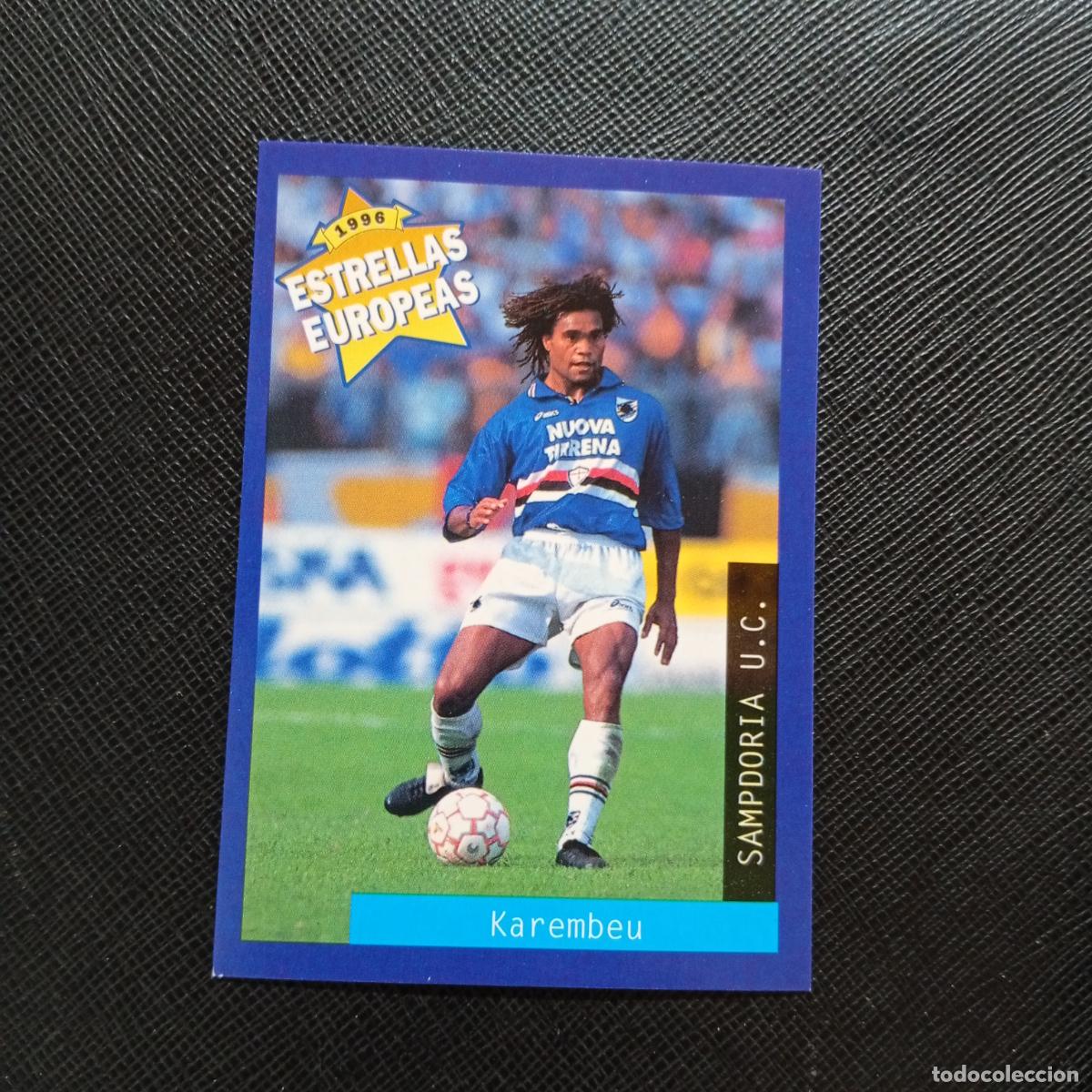 Figurine di Calcio: 105 KAREMBEU SAMPDORIA PANINI ESTRELLAS EUROPEAS 1996 CROMO FUTBOL 96 - A33 PG4 B