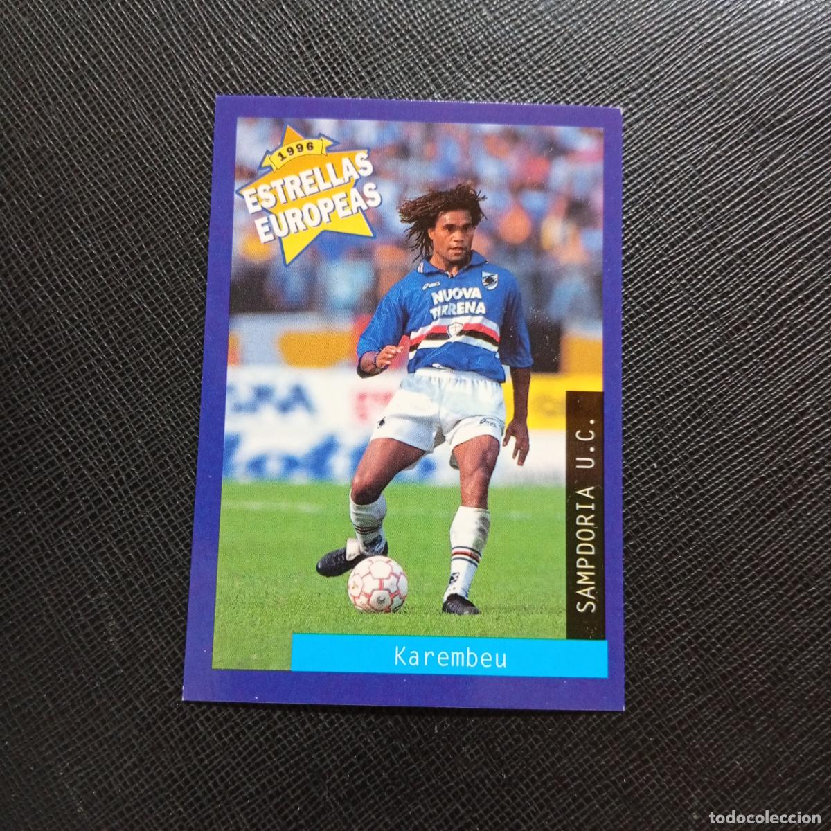 Figurine di Calcio: 105 KAREMBEU SAMPDORIA PANINI ESTRELLAS EUROPEAS 1996 CROMO FUTBOL 96 - A33 PG5