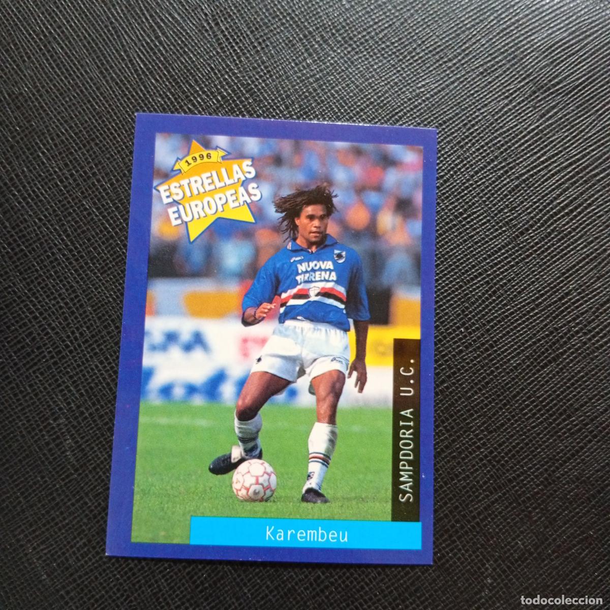 Figurine di Calcio: 105 KAREMBEU SAMPDORIA PANINI ESTRELLAS EUROPEAS 1996 CROMO FUTBOL 96 - A33 PG5 B
