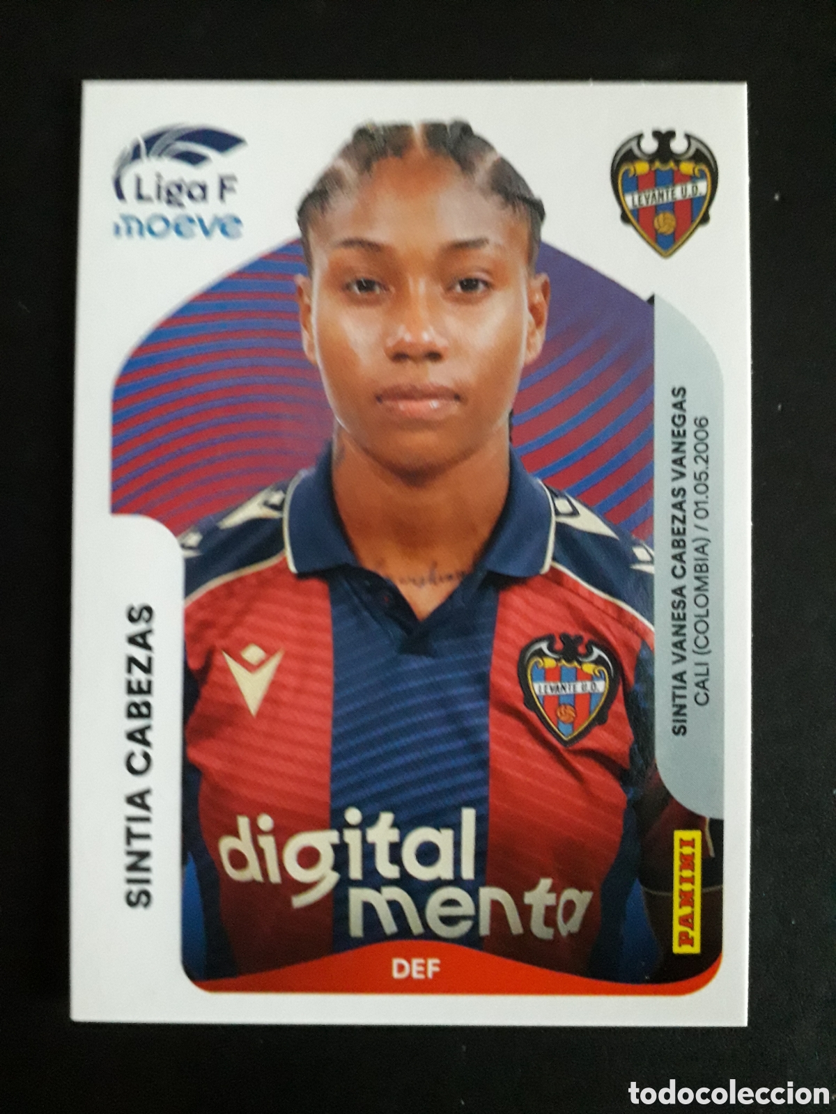 Figurine di Calcio: SINTIA CABEZAS LEVANTE N&deg; 227 LIGA F FEMENINA 2025 2026 25 26 PANINI SIN PEGAR PEDIDO M&Iacute;NIMO 3&euro;